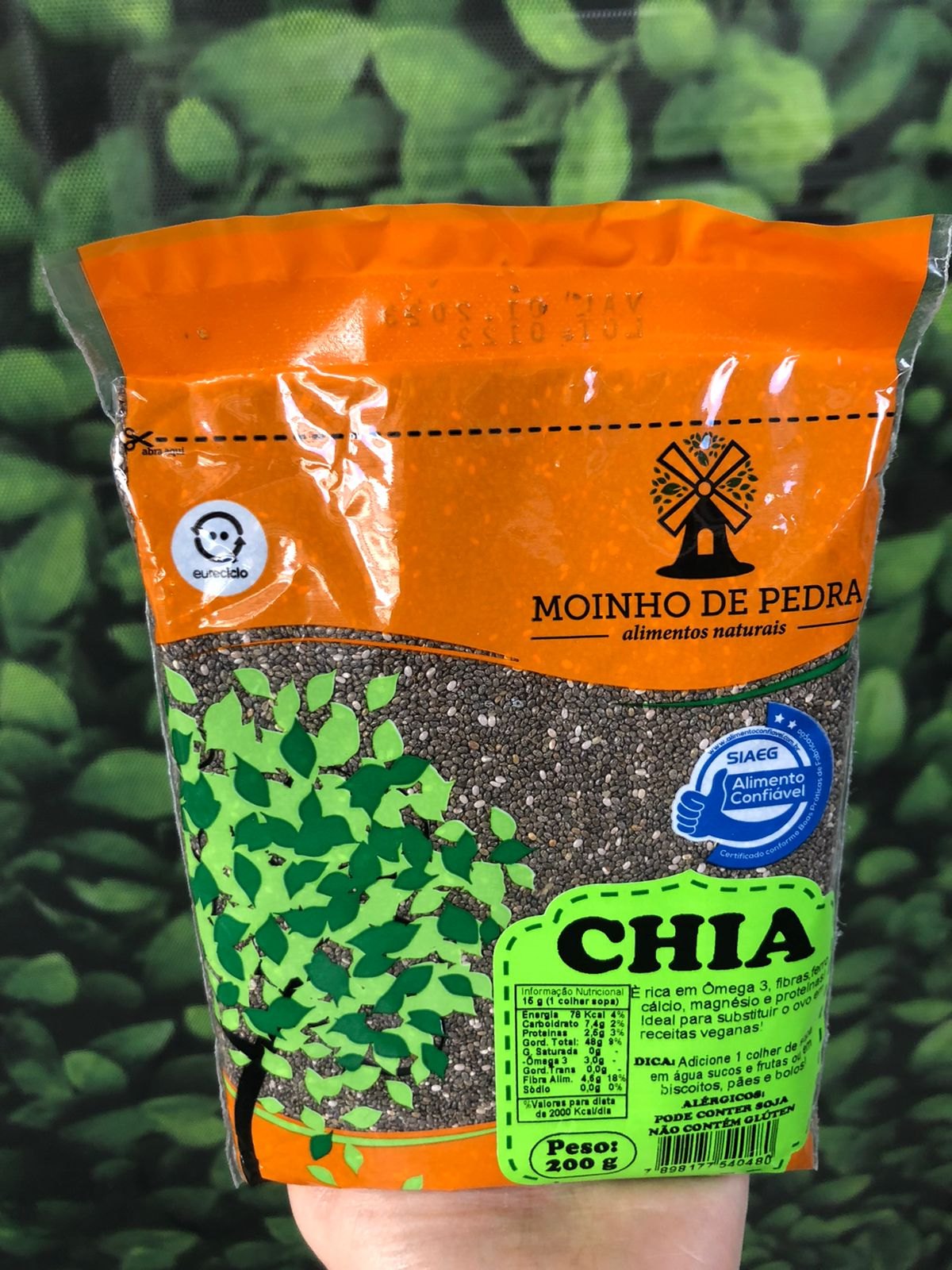 Sementes e superalimentos Moinho de Pedra: semente de chia