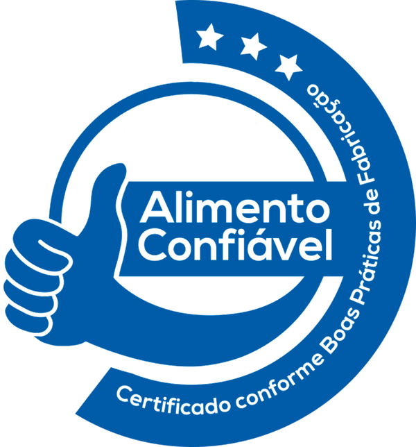 Selo Alimento Confiável · 3 estrelas · SIAEG